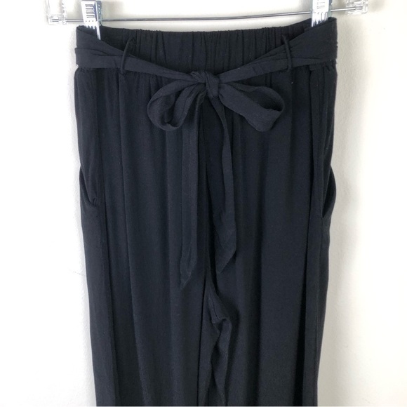 Wilfred Aritzia Faun tie-back cropped black pants size: S - Picture 6 of 11